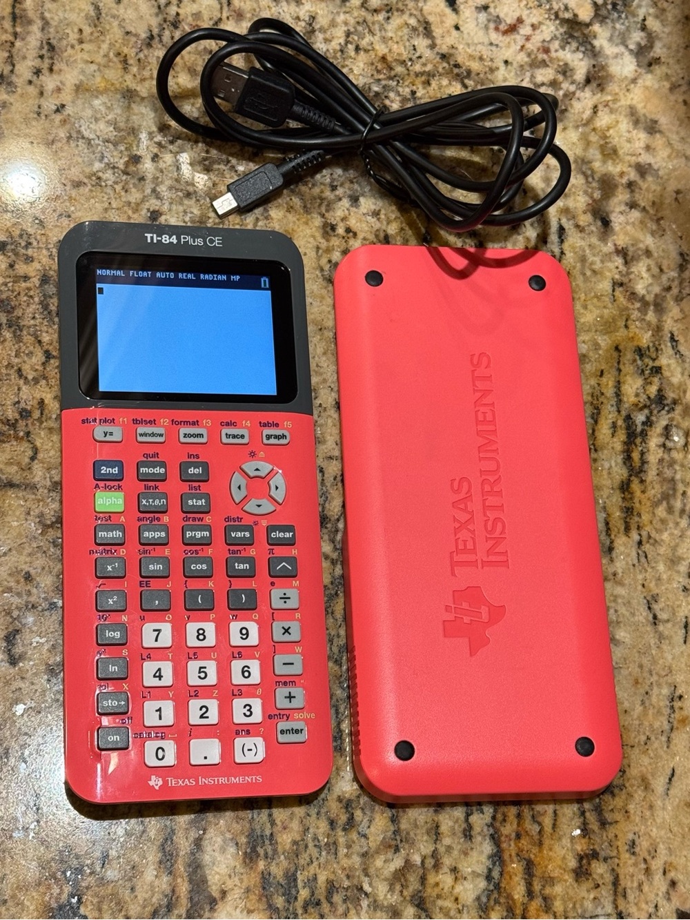 Texas Instruments Hot Pink TI-84 Plus CE Color
Graphing Calculator Cord Cover